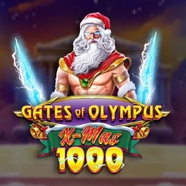 Gates of Olympus Xmas 1000 slot logo by Pragmatic Play at Vegas Nova Casino