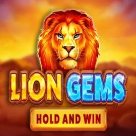 Lion Gems Hold and Win by Playson, showcased at vegasnova.eu – game logo